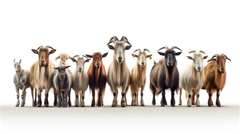 Premium AI Image | A photo of a herd of goats