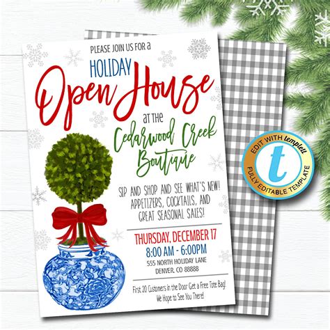 Business Open House Invitation Templates Free – PARAHYENA