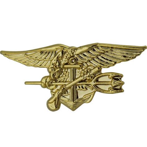 Navy Special Warfare Seal Trident 1 1/8" Lapel Pin | USAMM