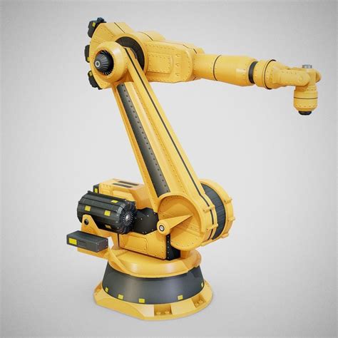 3D model Industrial Robot Arm - Generic 01 Clean