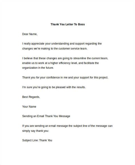 How To Say Thank You Letter For Your Boss | Onvacationswall.com