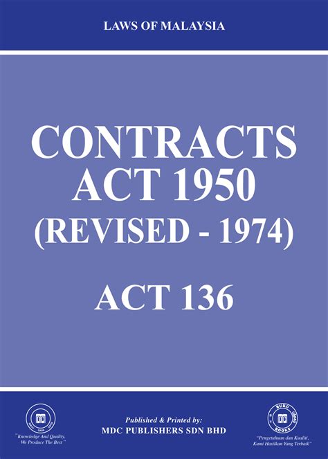 Laws of Malaysia :: Contracts Act 1950 (Revised - 1974)