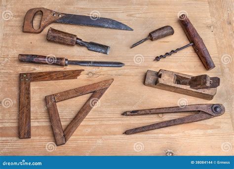 Old woodworking tools stock photo. Image of manufacture - 38084144