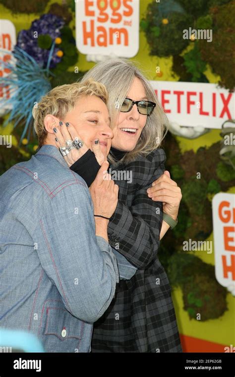 Ellen DeGeneres, Diane Keaton attend the Premiere Of Netflix's Green Eggs And Ham held at the ...