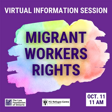 Information Session: Migrant Workers Rights and Labour Exploitation – FCJ Refugee Centre