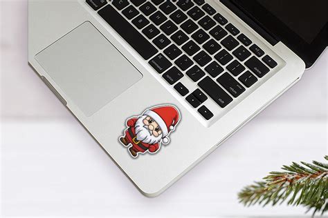 Printable Christmas Stickers PNG - Santa Claus