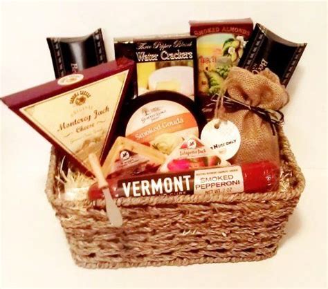 Gourmet Cheese Gift Basket with Nuts, Pepperoni & Sausage by Goldspan ...