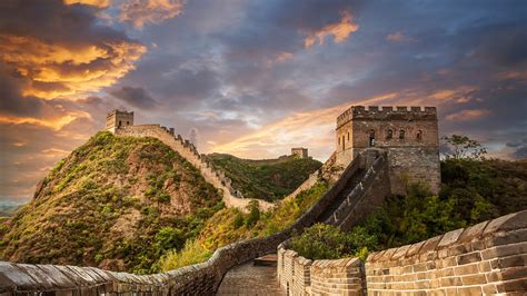 Majestic Great Wall Sunset China 2023 Bing 4K Preview | 10wallpaper.com