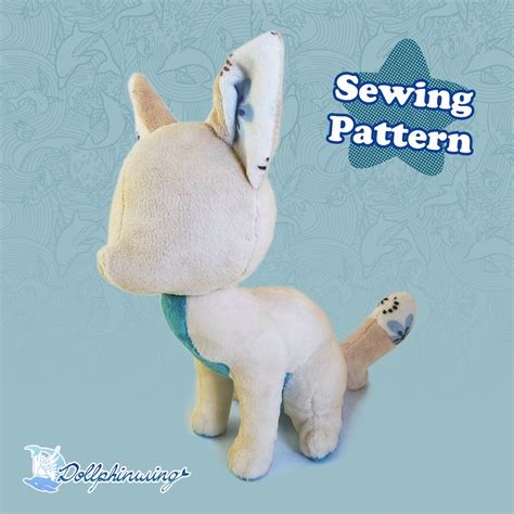 Sitting Fox Plushie Pattern - Dollphinwing