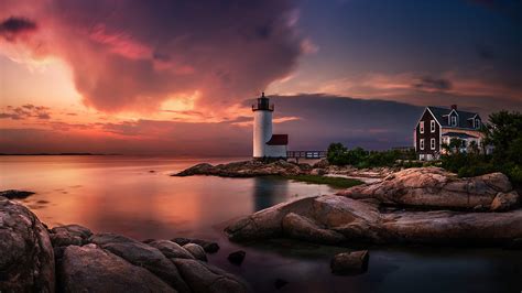 Annisquam Lighthouse Lighthouse In Gloucester Massachusetts United ...