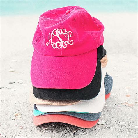 Monogrammed Baseball Cap for Women - Marleylilly