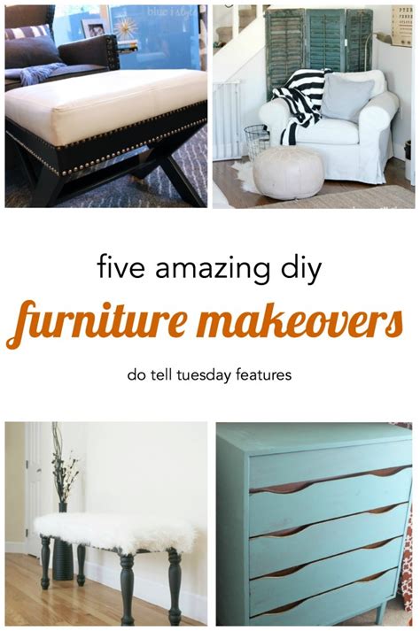 5 DIY Furniture Makeovers + Do Tell Tuesday | Mabey She Made It