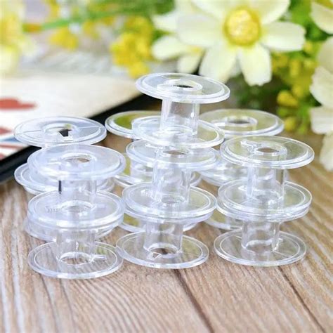 10pcs Plastic Bobbins Spool Sewing Craft Tool Sewing Machine Bobbins Spool for Brother Janome ...