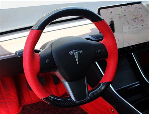 Tesla Leather Steering Wheel Wrap Cover | Model 3 |Tesla League