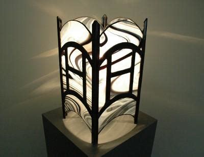 Smoke Screen | Stained glass lamp by Bambi Taylor | Bambi Taylor | Flickr