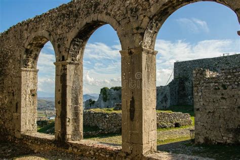 Inside the Castle - View of the Ruins of an Ancient Castle, Shkoder ...