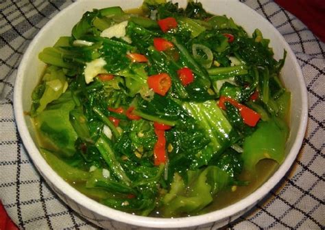 Resep Sayur sawi pahit oleh Dewi Dapur - Cookpad