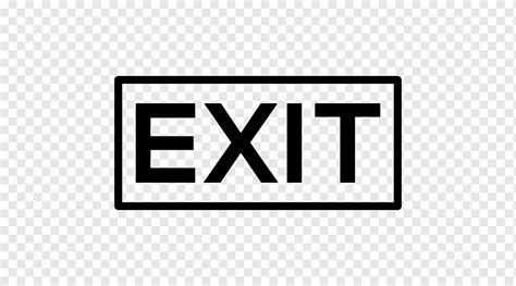 Exit sign Emergency exit Road Traffic sign, exit icon, text, rectangle, logo png | PNGWing