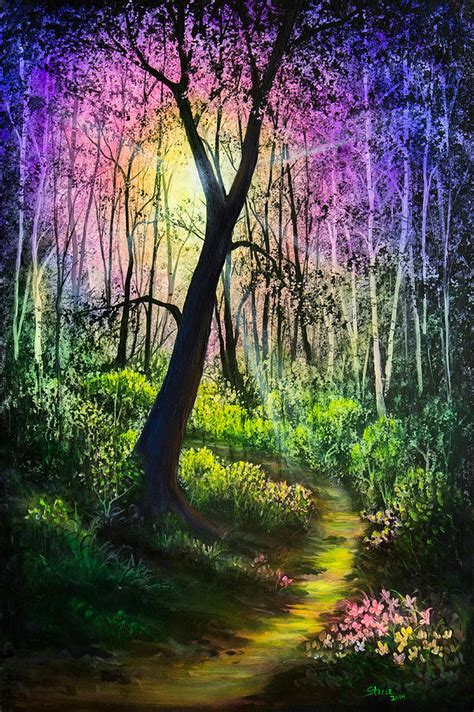 Enchanted Forest Painting by Chris Steele