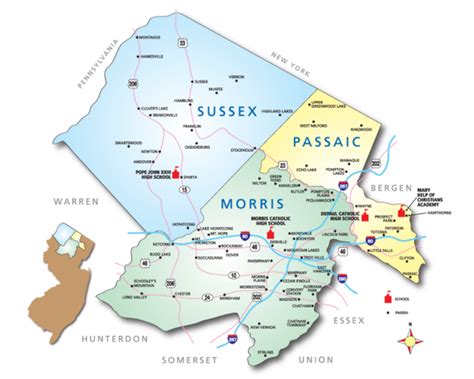 Passaic County Map