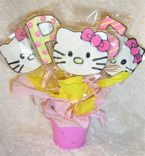 Hello Kitty Cookie Bouquet - CakeCentral.com