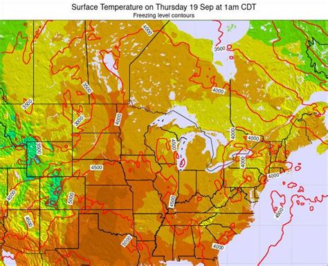 Minnesota Surface Temperature on Sunday 15 Aug at 7am CDT