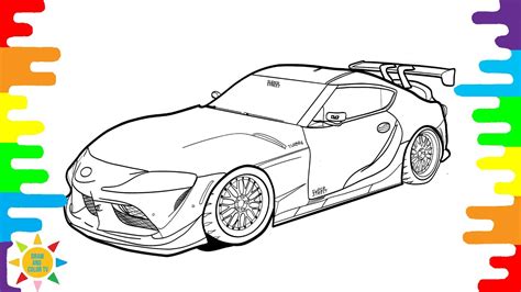 Toyota Supra Coloring Pages | Toyota Supra Mk5 Coloring Pages | Speed ...