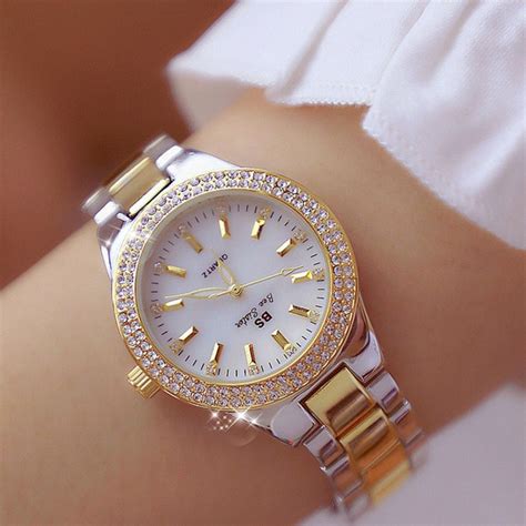 2020 Ladies Wrist Watches Dress Gold Watch Women Crystal Diamond ...