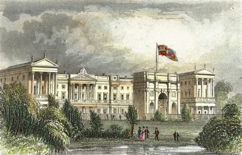 Marble Arch 1840, at its original location at the entrance of Buckingham Place | Buckingham ...