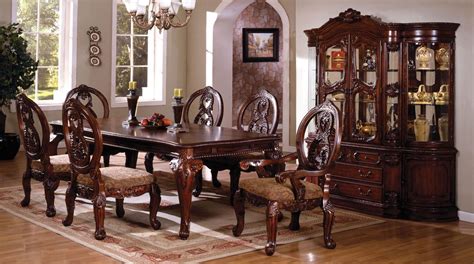 Tuscany II Antique Cherry Rectangular Leg Dining Room Set from ...