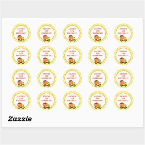 Dump Truck Stickers | Zazzle