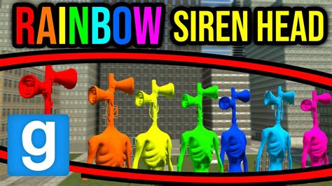 RAINBOW SIREN HEAD HORDE!! (Garry's Mod Sandbox) - YouTube