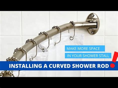 "Installing A Curved Shower Rod" - YouTube