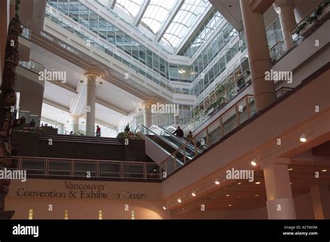 INSIDE VIEW OF VANCOUVER CONVENTION AND EXHIBITION CENTER Stock Photo ...