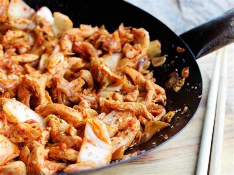 Kimchi, Chicken, and Cabbage Stir-Fry Recipe