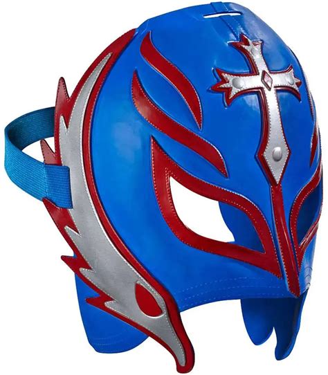 WWE Wrestling Costumes Rey Mysterio Replica Mask Blue Red Mattel Toys ...