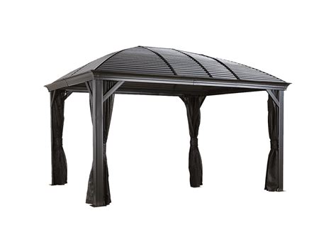 Sojag Moreno Hardtop Gazebo Sun Shelter with Mosquito Netting | Steel ...