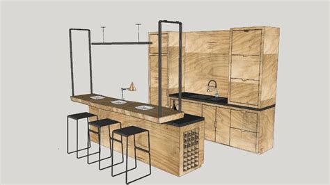 Kitchenette - 3D Warehouse | Big houses interior, Living room design ...
