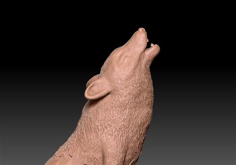 Wolf Sculpture | CGTrader