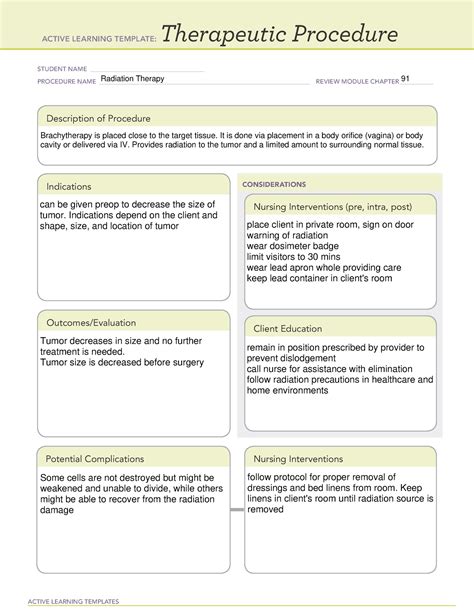 Brachytherapy Ati Template