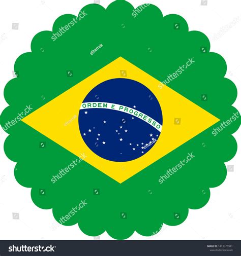 Brazil Flag Illustration Vector Eps Download Stock Vector (Royalty Free ...