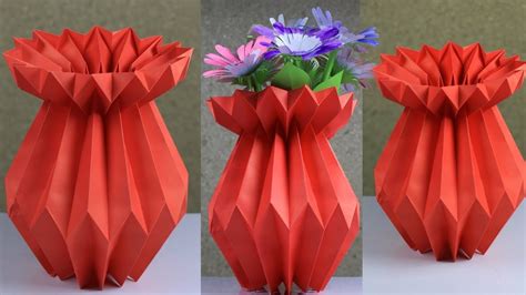 Paper Flower Vase Template