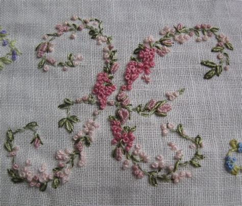 Pin by Jenny Hernandez on Monograms | Ribbon embroidery, Embroidery monogram, Hand embroidery