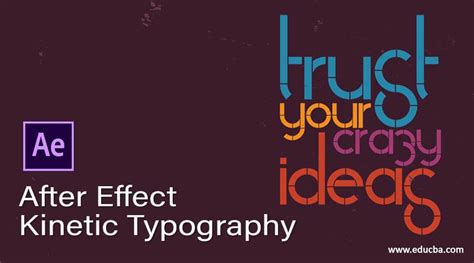 After Effect Kinetic Typography | Creating Typography for your Project