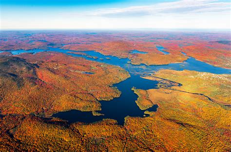 Tupper Lake Simone Pond Fall Aerial V4 Photography Art | Kurt Gardner ...