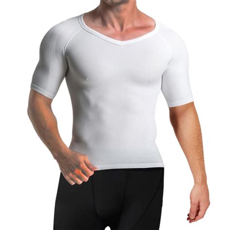 Men's Compression + Core Support Short Sleeve Shirt // White | Shirts ...