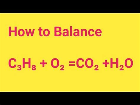 Write A Balanced Equation For The Combustion Of Propane C3h8 - Tessshebaylo