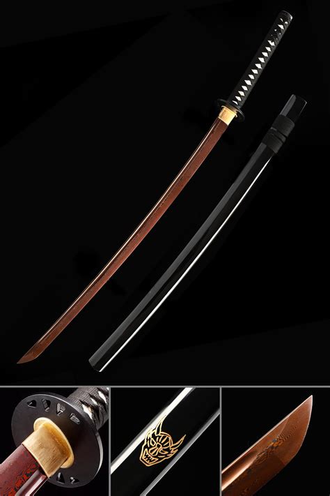 Kill Bill Sword | Handmade Hattori Hanzo Kill Bill Beatrix Kiddo's Katana Sword With Red Blade ...