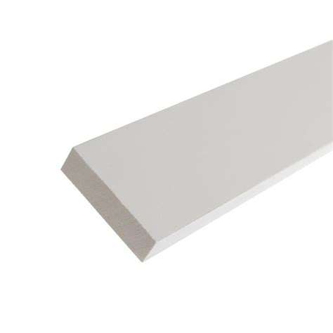 AZEK Trim 1 in. x 3.5 in. x 12 ft. White PVC Composite Traditional Trim-ART12504144 - The Home Depot