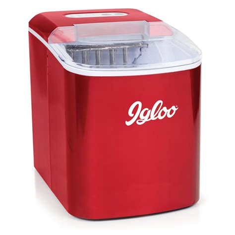 Igloo 26 lb. Capacity Countertop Ice Maker ICEB26RR, Retro Red - Walmart.com